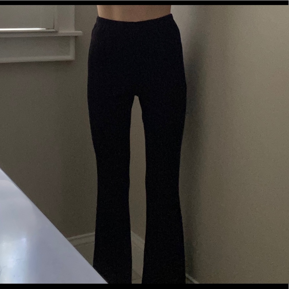 SHEIN Black Flare Pants